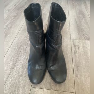 Tory Burch Black Leather Ankle Boots